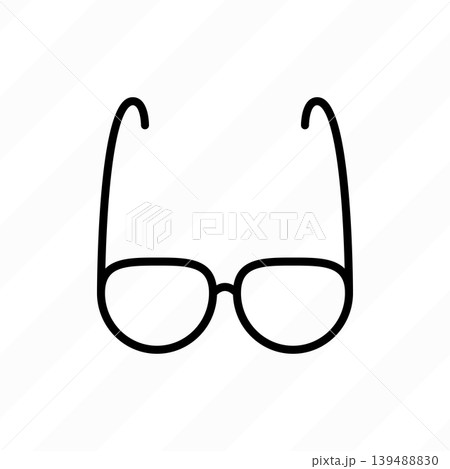 Ophthalmology thin line icon. Eyeglasses. Ophthalmology thin line icon. Eyeglasses. 139488830