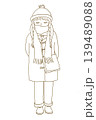 コートを着た女の子 139489088