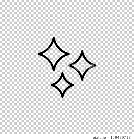 Generative AI Magic Sparkles Technology Line Icon Generative AI Magic Sparkles Technology Line Icon 139489718