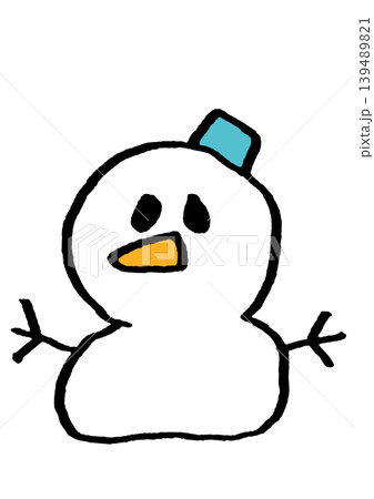 シンプルな雪だるま 139489821