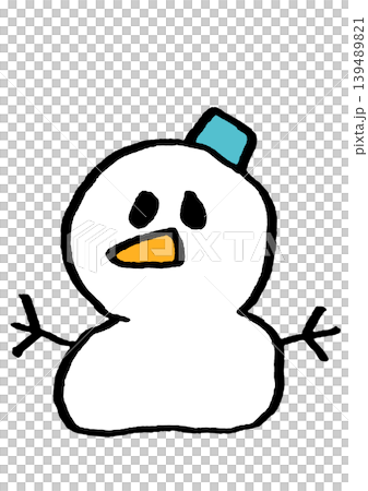 シンプルな雪だるま 139489821