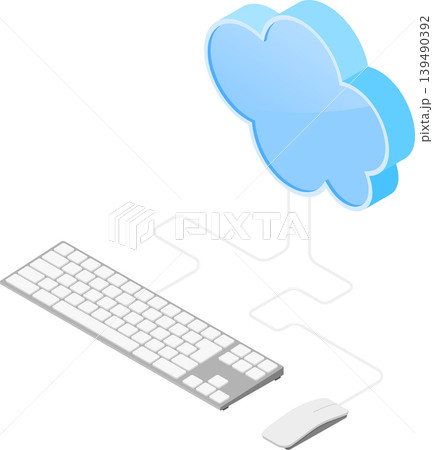 Cloud Computing Technology Isometric Cloud Computing Technology Isometric 139490392