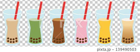 タピオカドリンクのセット タピオカドリンクのセット 139490503