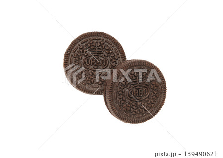 Mykolaiv, Ukraine - April 25, 2026: Oreo Cookies isolated on white background. 139490621