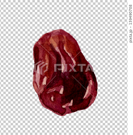 Raisins (single item) - Hand-drawn watercolor illustration material Raisins (single item) - Hand-drawn watercolor illustration material 139490708