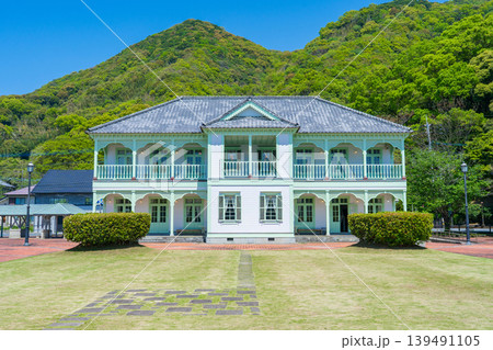 熊本県宇城市 三角西港の復元された旧浦島屋 熊本県宇城市 三角西港の復元された旧浦島屋 139491105