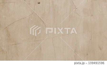 Cream Cracked Plaster Wall Texture Background Cream Cracked Plaster Wall Texture Background 139491596