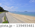 福岡市東区　志賀島の海岸風景　休暇村前の海岸　下馬ヶ浜海水浴場　 139493481