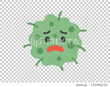 カビのキャラクターのアイコンのイラスト カビのキャラクターのアイコンのイラスト 139494219