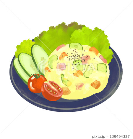 ポテトサラダのイラスト ポテトサラダのイラスト 139494327