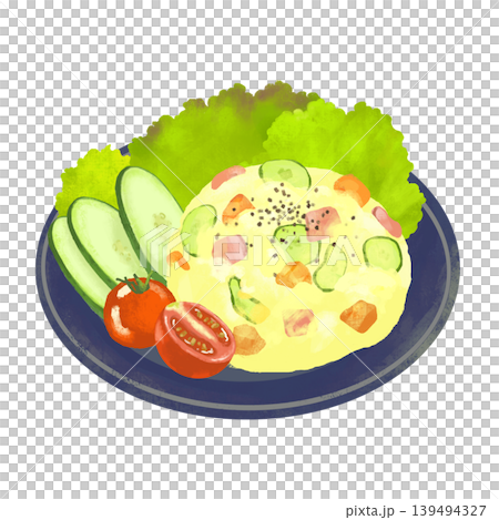 ポテトサラダのイラスト ポテトサラダのイラスト 139494327