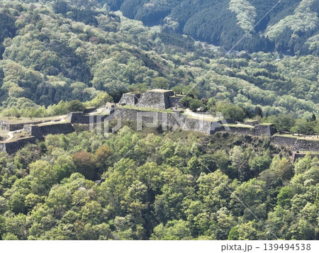 兵庫県 竹田城跡から見る風景 兵庫県 竹田城跡から見る風景 139494538