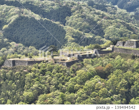 兵庫県 竹田城跡から見る風景 兵庫県 竹田城跡から見る風景 139494542