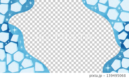 A sparkling, glacier-like frame 139495068