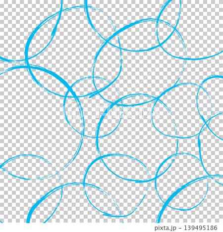 Overlapping hand-drawn circles, blue. Overlapping hand-drawn circles, blue. 139495186