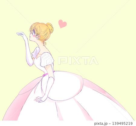 ドレスを着た女性 お姫様 手を差し出す 恋 金髪 ドレスを着た女性 お姫様 手を差し出す 恋 金髪 139495219
