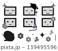 AIの白黒アイコン　枠あり 139495596