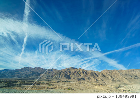Desert Mountain Landscape Between Hurghada and Cairo Egypt 139495991