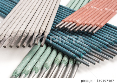 Welding rods in vibrant colors 139497467