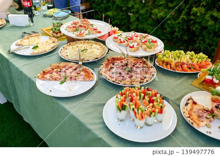Delicious spread at the summer garden party 139497776