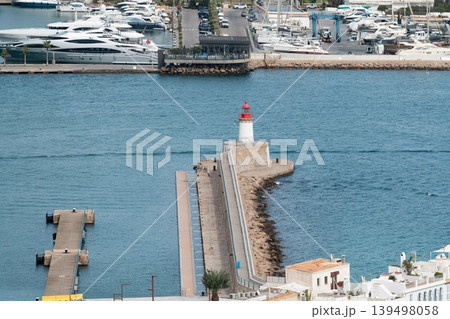 Faro del Puerto de Ibiza lighthouse in Ibiza, Spain Faro del Puerto de Ibiza lighthouse in Ibiza, Spain 139498058