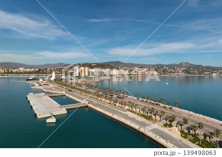 Malaga waterfront and port panorama in Malaga, Spain Malaga waterfront and port panorama in Malaga, Spain 139498063