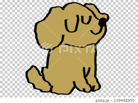 一隻坐著的金毛尋回犬 139498950