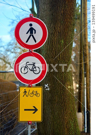 Signs show paths 139499191