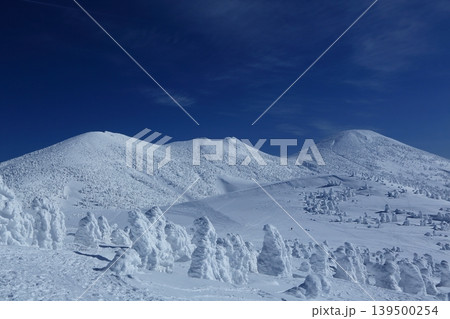 樹氷の美しい雪の八甲田 139500254