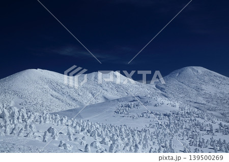 樹氷の美しい雪の八甲田 139500269
