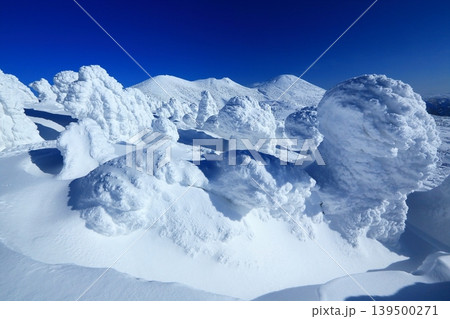 樹氷の美しい雪の八甲田 樹氷の美しい雪の八甲田 139500271