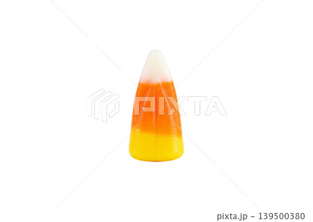 Sweet candy corn isolated for Halloween celebration and snack advertising Sweet candy corn isolated for Halloween celebration and snack advertising 139500380