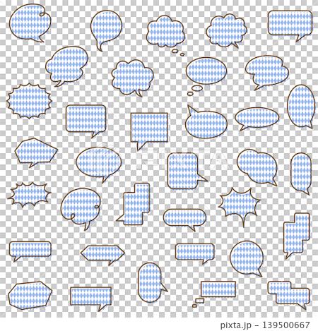 A set of various speech bubble icons A set of various speech bubble icons 139500667