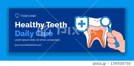 Healthcare Dentist Social Media Cover Flat Cartoon Hand Drawn Background Healthcare Dentist Social Media Cover Flat Cartoon Hand Drawn Background 139500750