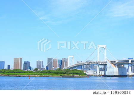東京都港区、レインボーブリッジの風景 139500838