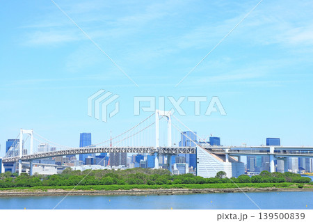 東京都港区、レインボーブリッジの風景 139500839
