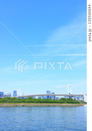 東京都港区、レインボーブリッジの風景 東京都港区、レインボーブリッジの風景 139500844