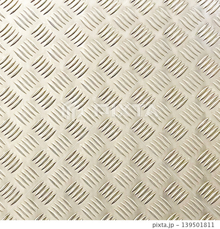 シルバーの光沢のある金属の縞板の正方形の背景画像 シルバーの光沢のある金属の縞板の正方形の背景画像 139501811