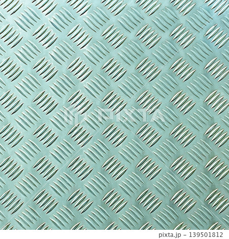 ペールブルーの光沢のある金属の縞板の正方形の背景画像 ペールブルーの光沢のある金属の縞板の正方形の背景画像 139501812