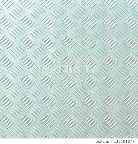 明るいペールブルーの光沢のある金属の縞板の正方形の背景画像 明るいペールブルーの光沢のある金属の縞板の正方形の背景画像 139501877