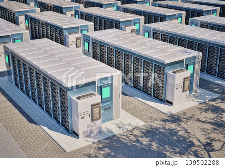 Group of energy storage systems or battery container units 139502288