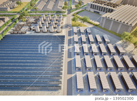 Smart industrial area with infrastructure development 139502300