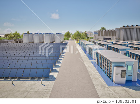 Smart industrial area with infrastructure development Smart industrial area with infrastructure development 139502301