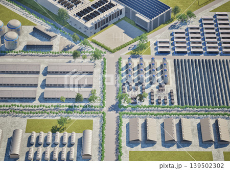 Smart industrial area with infrastructure development Smart industrial area with infrastructure development 139502302