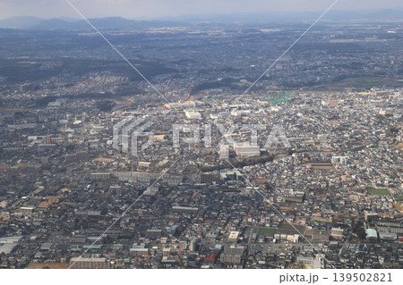 空から見た熊本市東区御領・長嶺東辺りの景色 空から見た熊本市東区御領・長嶺東辺りの景色 139502821