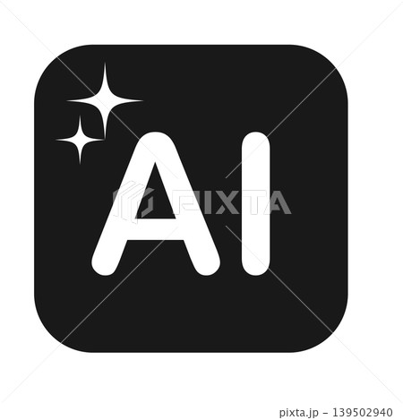 AIを表すアイコン　ベクターイラスト 139502940
