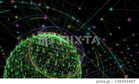 デジタル世界の光のネットワーク デジタル世界の光のネットワーク 139503407