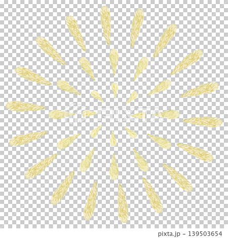 【打ち上げ花火】手刺繍イラスト素材 139503654