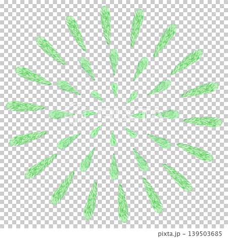 [Fireworks] Hand-embroidered illustration material 139503685