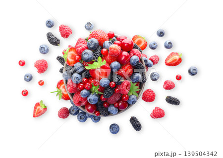 Bowl filled with mixed berries of different types, PNG Bowl filled with mixed berries of different types, PNG 139504342